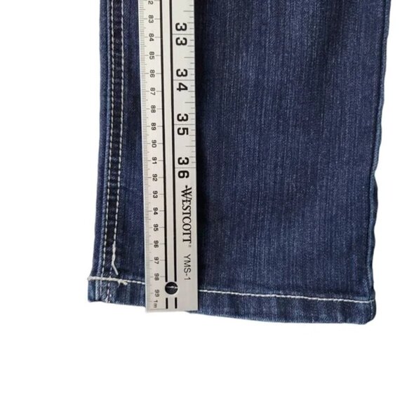 Carreli Women's Straight Leg Jeans Mid Rise, Double Stitch, Classic Fit, Size 31 - Picture 14 of 16